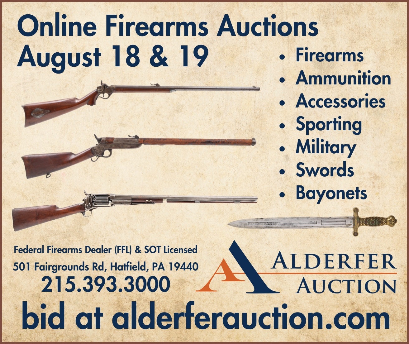 Banner Alderfer Auction