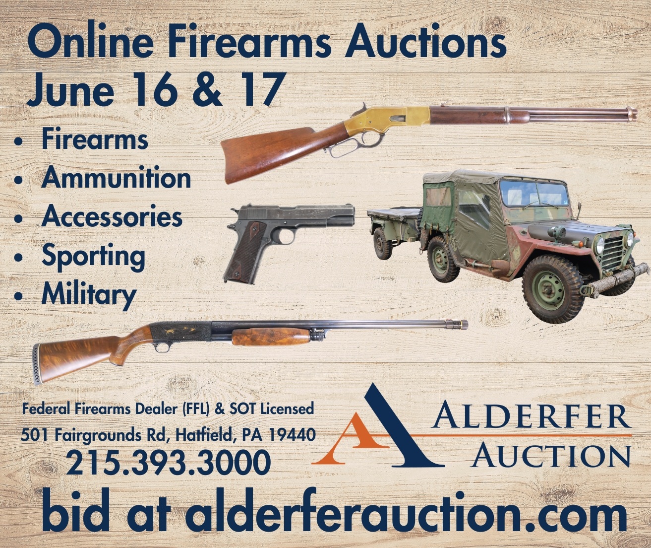 Banner Alderfer Auction