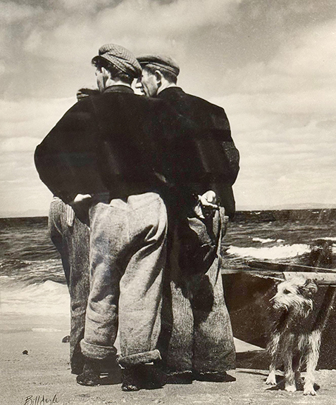 Photographic print by Bill Doyle (1925-2010), Mairtin Folan and Paraic Choili Pheaidi O Conghaile, Inis Oírr, a photograph taken in Inisheer, Ireland, circa 1970s, signed, 24
