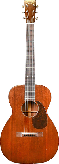 Martin model 0-17 acoustic guitar, circa 1936, mahogany, serial number 66367, with a hard case (not shown), $6100 (est. $1000/1500). Nadeau’s Auction Gallery, Windsor, Connecticut, February 22.