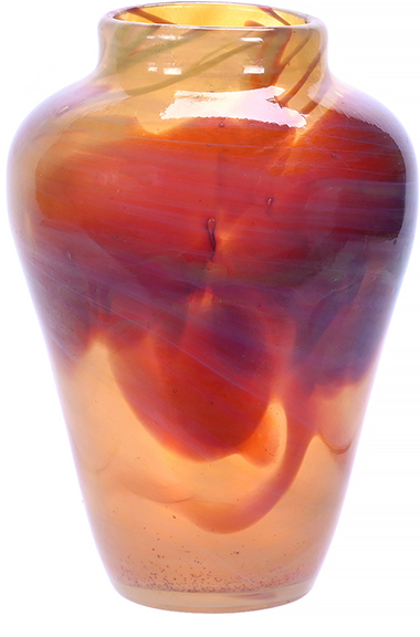 Paperweight vase, signed “L.C.T.” (Louis Comfort Tiffany), #6674B, 8¼