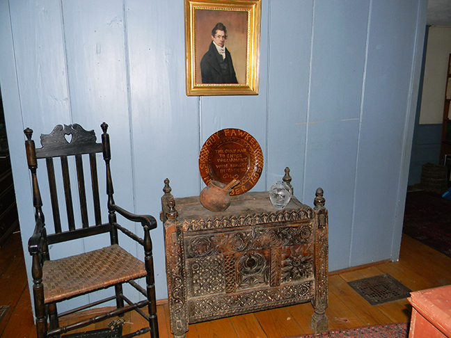 Spanish Colonial Chest/Banister-Back Armchair