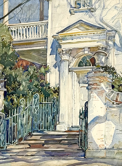 Charleston Doorway by William Lester Stevens (1888-1969), a 24