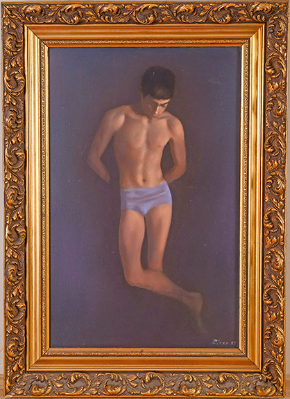 Artist Robert Ryel Bliss (1925-1981) spent virtually his entire life painting almost exclusively nude and semi-nude young men in Massachusetts. This 28
