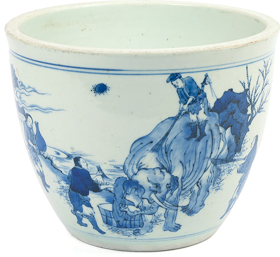 Chinese jardinière, 6½