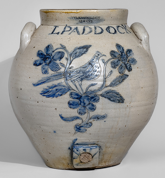 This large stoneware presentation water cooler, 17