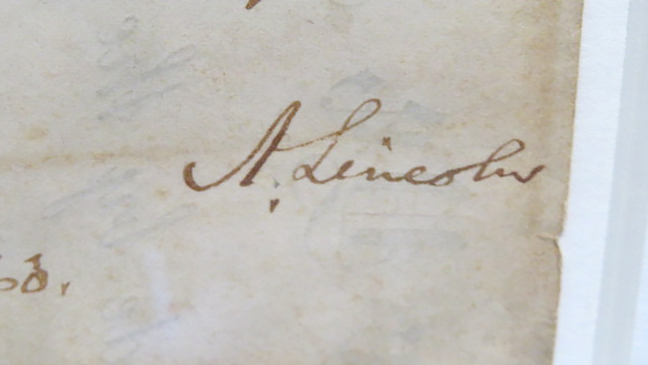 A. Lincoln signature