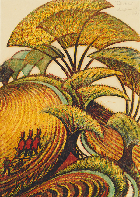 S. Andrews linocut