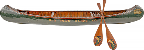 A salesman’s sample canoe, 48