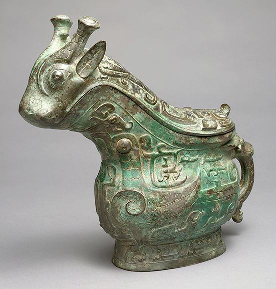 Bronze gong (covered ritual wine vessel), China, Western Zhou period, mid-11th to early 10th century B.C.E., cast bronze. Harvard Art Museums/Arthur M. Sackler Museum. Bequest of Grenville L. Winthrop, 1943.52.91. Photo © President and Fellows of Harvard College. Courtesy Harvard Art Museums.