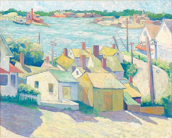 Allan Freelon (1895-1960), Gloucester Harbor, circa 1929, oil on canvas, 24