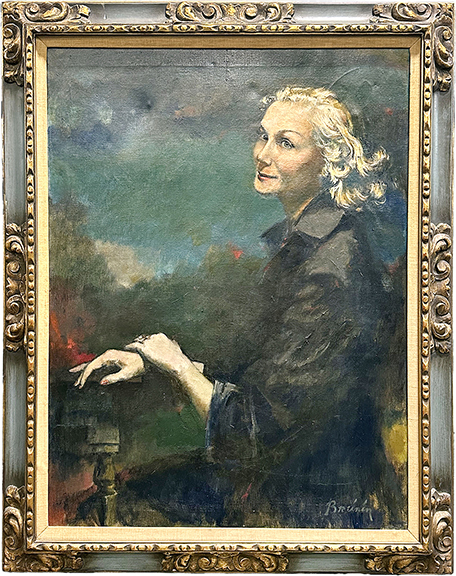 This oil on canvas portrait of a woman was painted by Russian/American artist Raymond Breinin (1910-2000) and offered by Scott and Leslie Carpenter of Iowa City Art & Antiques, Iowa City, Iowa. Tagged $4750, the 38