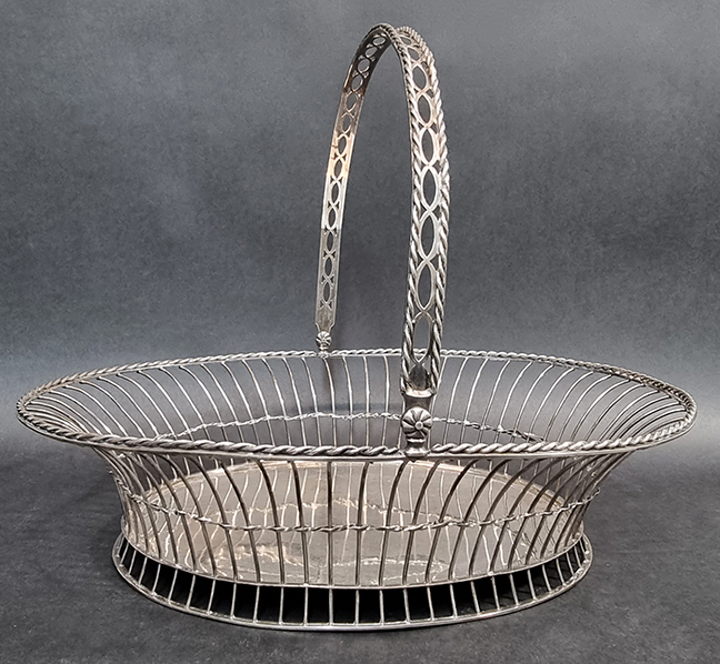 18th Century Dutch Silver Bread Basket, Amsterdam, 1784, Johannes Hermanus Logerath