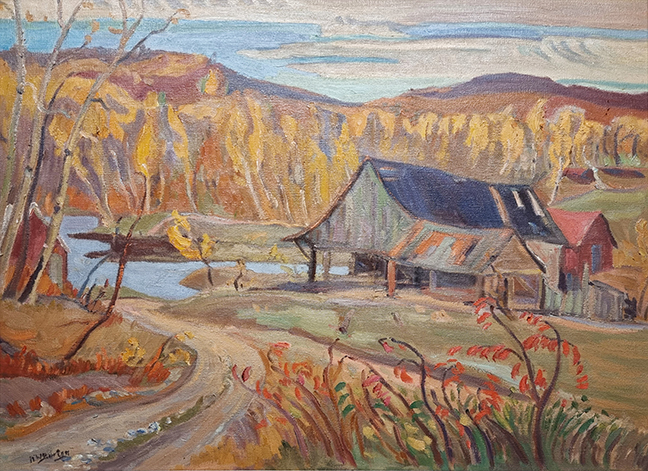 Ralph Burton, Canadian, 1905-1983, Old Log Mill on the Opeongo River near Madawaska, ON