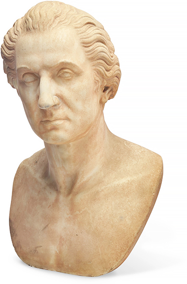 Marble bust of George Washington, 23½
