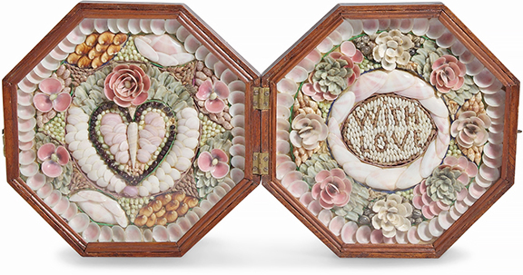 Sailor’s valentine, probably Barbados, 19th century, 8 5/8