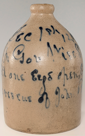 Stoneware jug, 11½