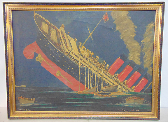 Oil, R.M.S. Titanic 1912 by Thomas Quinn