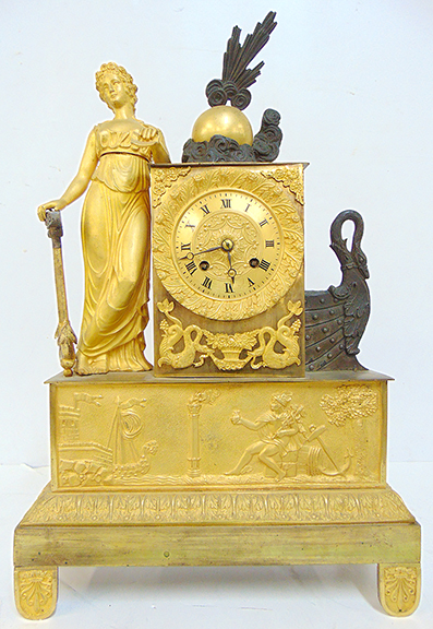 19th Century French gilt mantel clock