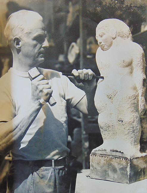 Mark Morrison in his studio