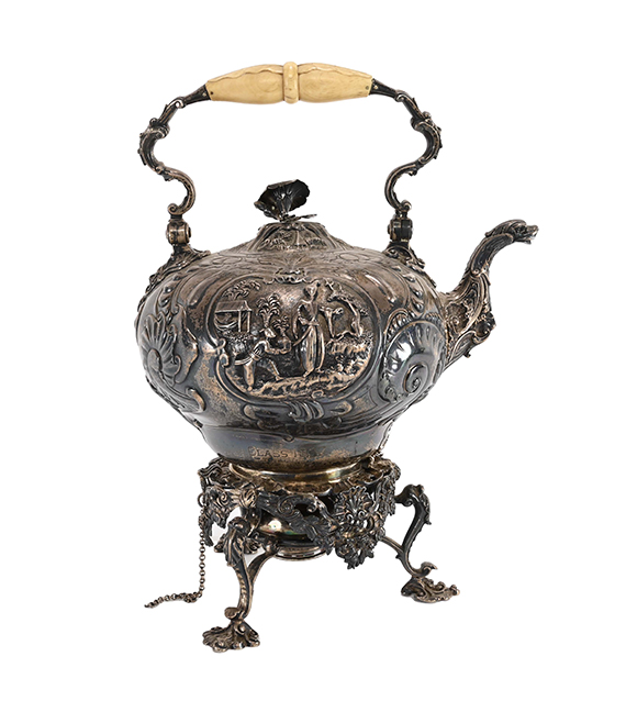 William Eley 1845 Silver Tea Kettle