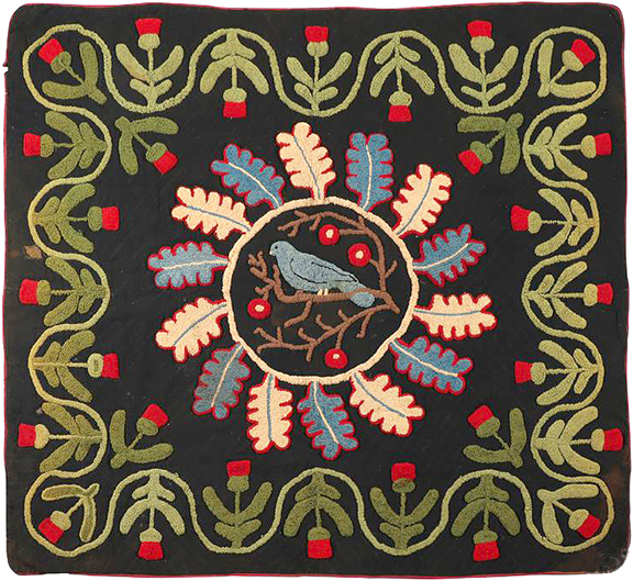 Ontario 19th-century bed rug, 65