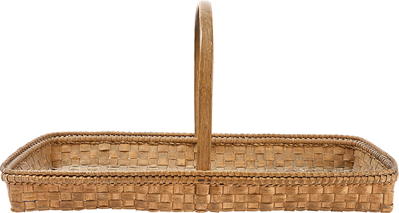 This 19th-century flower-gathering basket in excellent condition, 14
