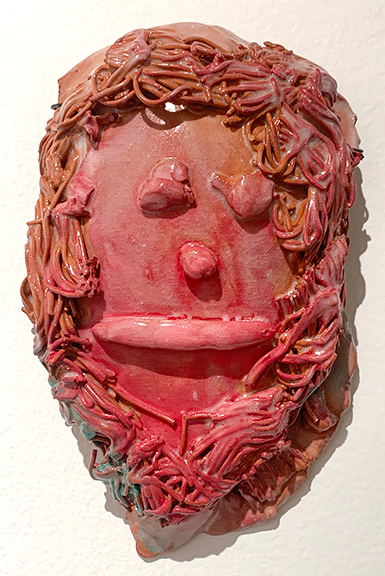 Interact Gallery, St. Paul, Minnesota, a visual arts studio and theater company, showed this glazed ceramic by Scott Sorensen (b. 1966). Interact Gallery asked $300 for the 2023 work, Untitled IV. Sorensen works without hesitation, sometimes finishing three forms in a day, the gallery wrote in his biography.