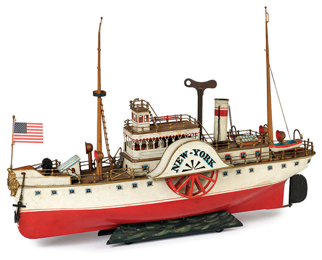 Marklin clockwork riverboat