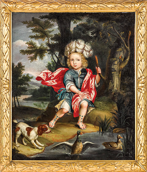 The catalog cover lot was attributed to Robert Dellow (British, circa 1696-1736). The oil on canvas portrait of Sir Thomas Pope Blount, 2nd Baronet (1670-1731), unsigned, 30