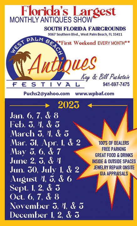 West Palm Beach Antiques Festival 2023 Antiques Trade Directory