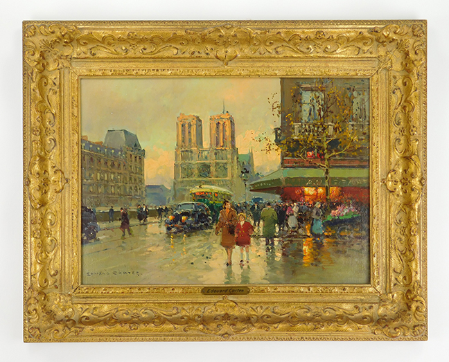 Edouard Cortes oil