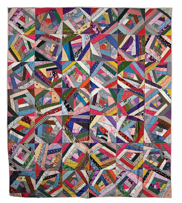 Rocky Mountain Quilts A rare exquisite C. 1930 Victorian Crazy Quilt ...exact replica of a C. 1885 Crazy Quilt 73½