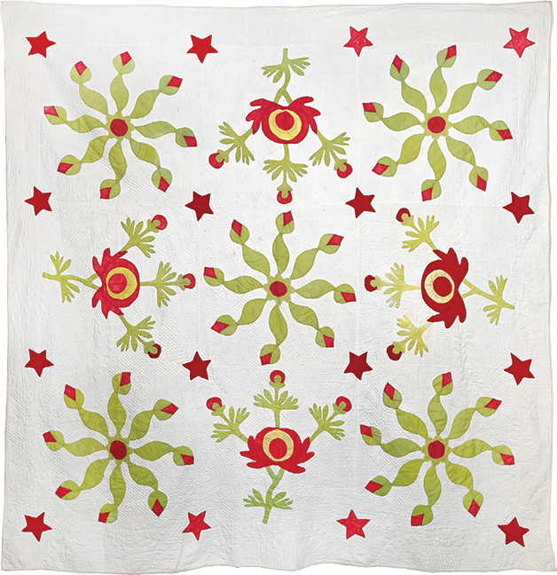 Original Folk-Art Quilt created by a 13-year-old girl with her Mother… dated 1836 & initialed…Baltimore, MD. from family… Provenance upon purchase…73