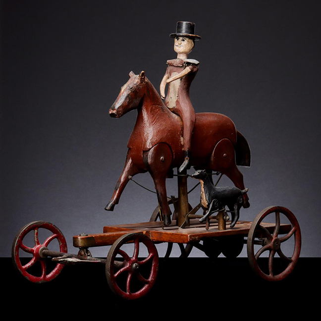 Pull Toy Exhibited at the American Folk Art Museum