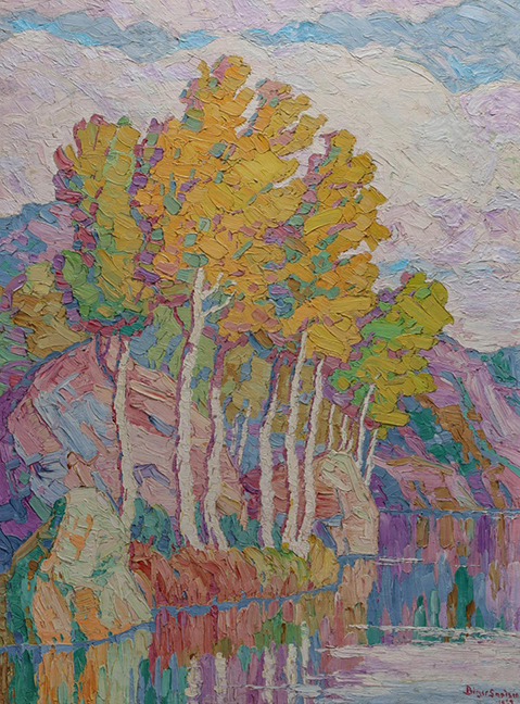 Birger Sandzen (1871-1954) 40 x 30 inch Oil on Canvas, 1929