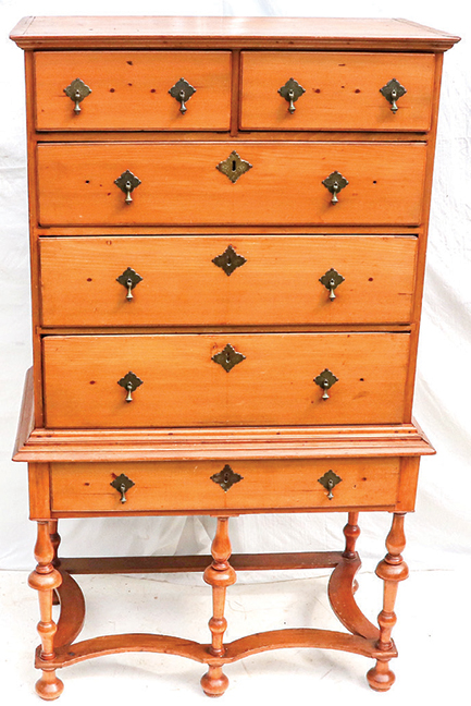 Early Diminutive William & Mary Highboy