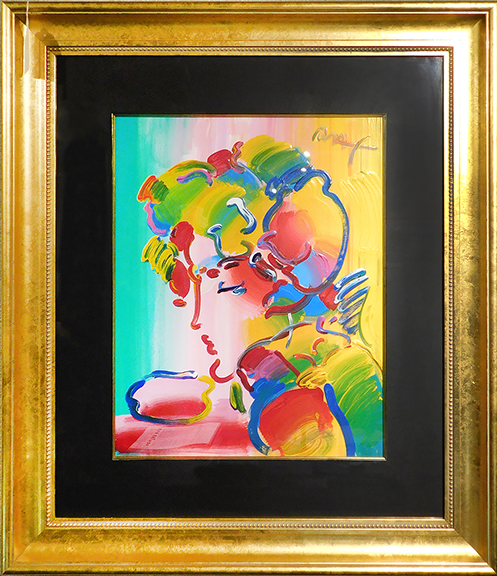 Here are two works by contemporary multimedia pop artist Peter Max (b. 1937). Vase of Flowers, Series II, Ver. II, #3, a 21