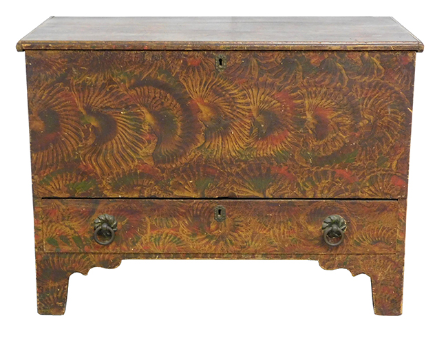 Lot 37: Early 19th C., original sponge paint