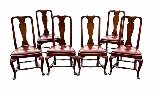Important Set of 18th Century Queen Anne Boston Chairs