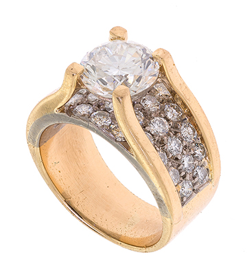 18k Gold 1.60 CT Diamond Ring